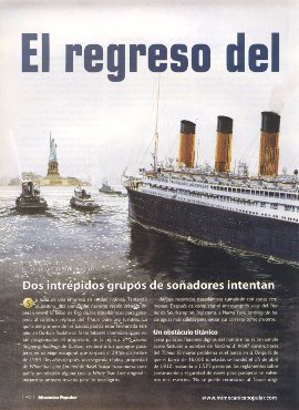 El regreso del Titanic - Septiembre 1998