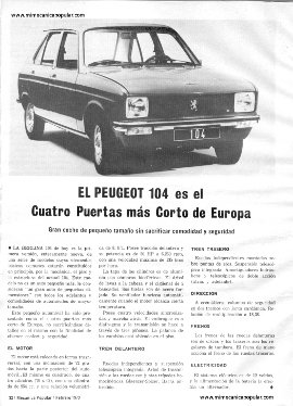 El Peugeot 104 - Febrero 1973