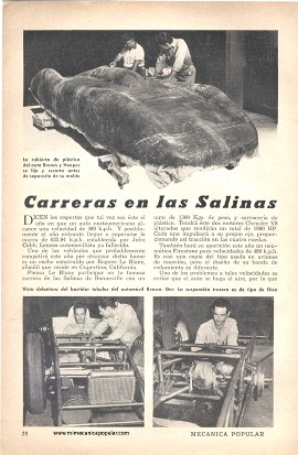 Carreras en las Salinas de Bonneville - Octubre 1953