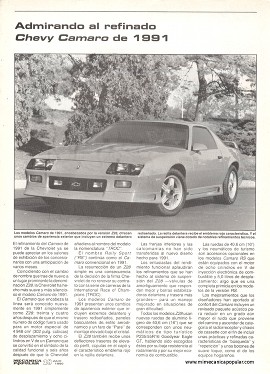Chevy Camaro de 1991 - Julio 1990