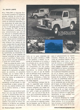 El Land Rover ¿Es realmente indestructible? - Junio 1971
