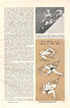 Cuídese de los Accidentes Náuticos - Agosto 1951