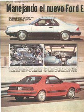 Manejando el Ford EXP y el LN7 Mercury - Junio 1981