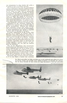 No Saltan por necesidad, Sino por Afición - Paracaidismo -Agosto 1950