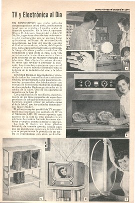 TV y Electrónica al Día - Mayo 1952