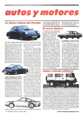 Autos y motores - Agosto 1986
