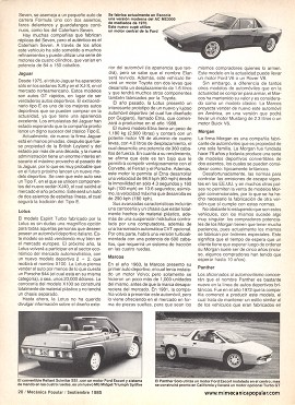 Autos Deportivos - Septiembre 1985