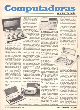 Computadoras - Abril 1986