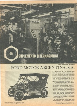 Ford Motor Argentina - Abril 1971