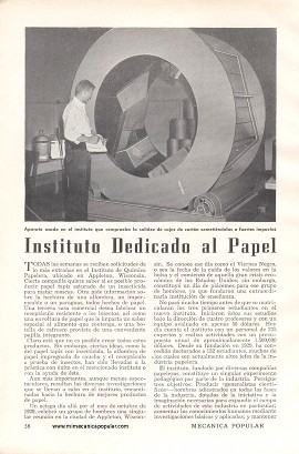 Instituto Dedicado al Papel - Diciembre 1955