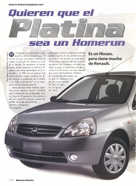 Nissan Platina - Julio 2002