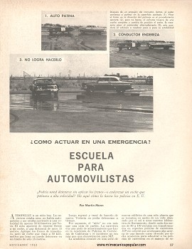 Escuela Para Automovilistas - Noviembre 1965