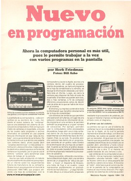 Lo Nuevo en Programación en Agosto 1984