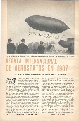Regata Internacional de Aerostatos en 1907 - Marzo 1952
