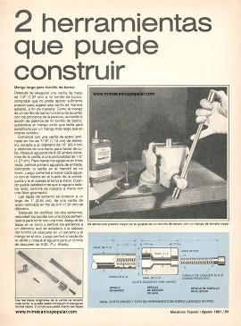 2 herramientas que puede construir - Agosto 1981