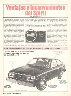 Informe de los dueños: AMC Spirit - Septiembre 1979