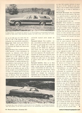 Los Nuevos Diseños Chrysler se Identifican con Facilidad - Diciembre 1973