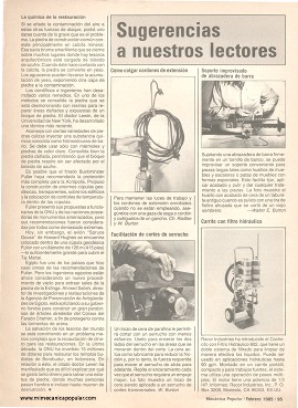 Restaurando tesoros nacionales - Febrero 1985