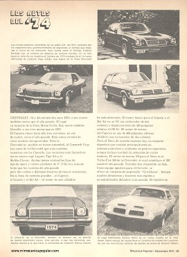 La GM Ha Hecho Grandes Innovaciones - Diciembre 1973