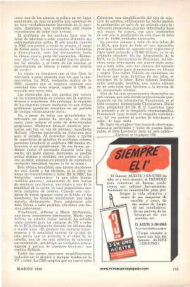 COLOR En La Televisión - Marzo 1954