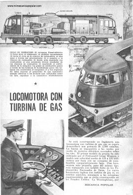 Locomotora con Turbina de Gas - Septiembre 1947