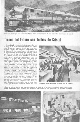 Trenes del Futuro con Techos de Cristal - Septiembre 1947