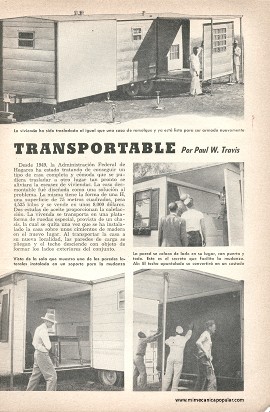 Casa Transportable - Febrero 1953