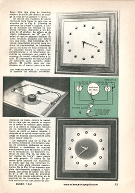 Hágase Un Hermoso Reloj de Pared - Enero 1961