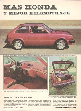 Honda Civic - Mayo 1980