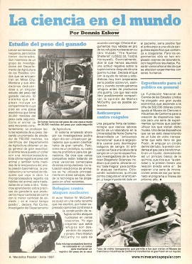 La ciencia en el mundo - Junio 1987