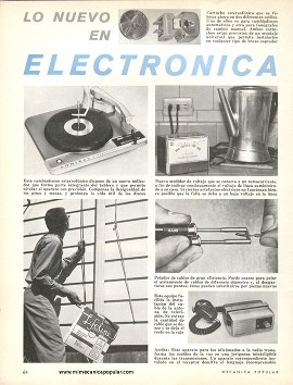 Lo Nuevo en Electrónica - Julio 1962