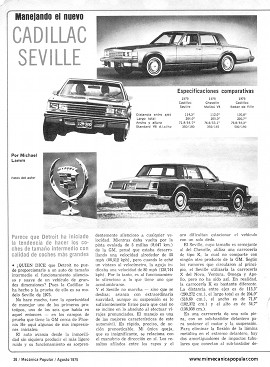 Manejando el Cadillac Seville - Agosto 1975