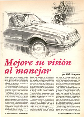 Mejore su visión al manejar - Noviembre 1984