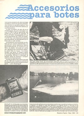 Navegación: Accesorios para botes - Mayo 1988