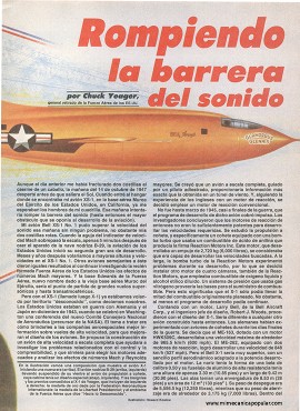 Aviación: Rompiendo la barrera del sonido - Mayo 1988