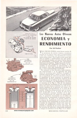 Los Nuevos Autos Ofrecen Economía y Rendimiento - Febrero 1955