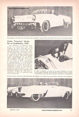 Coche Futurista Hecho De un Studebaker 1948 - Mayo 1953
