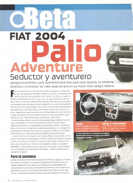 Fiat 2004 - Palio Adventure - Noviembre 2003