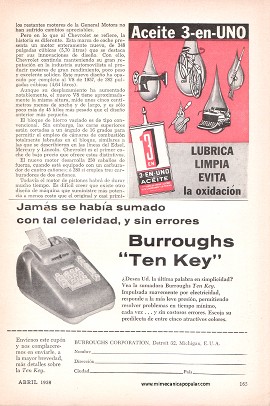 Los Motores de 1958 - Abril 1958