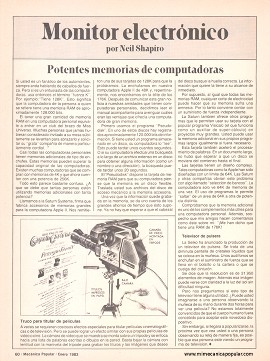 Monitor electrónico - Enero 1983