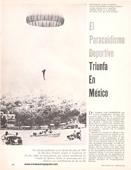 El Paracaidismo Deportivo Triunfa En México - Enero 1965