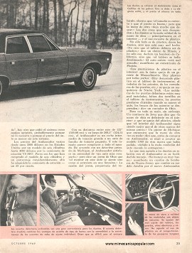 Informe de los dueños: AMC Ambassador - Octubre 1969