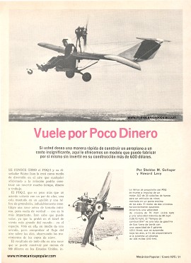 Vuele por Poco Dinero - Enero 1975