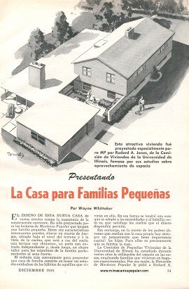La Casa para Familias Pequeñas -Diciembre 1955