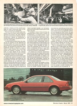 Chevrolet Corsica y Beretta - Marzo 1987
