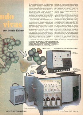 Electrónica y ciencia: creando células vivas - Junio 1983