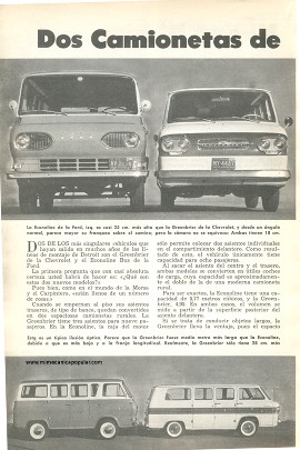 Dos Camionetas de Nuevo Diseño - Abril 1961