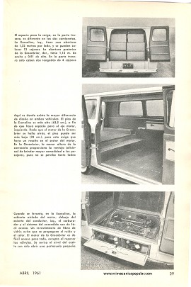 Dos Camionetas de Nuevo Diseño - Abril 1961