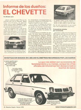 Informe de los dueños: El Chevette - Febrero 1979