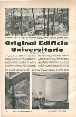 Original edificio Universitario - Marzo 1959